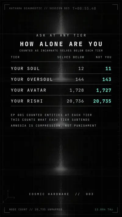 Save card, Session 003: Are You Really Alone?