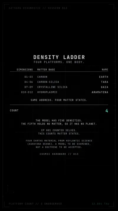 Save card, Session 013: The Same Planet Four Times