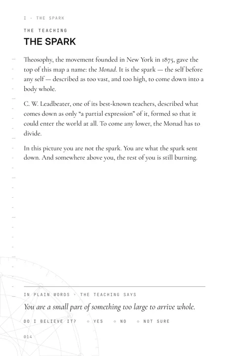 Journal page: The Teaching for section I